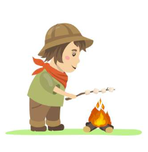 illustration of a scout member